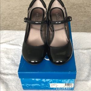 Wedge patten leather